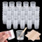 Plástico Graduadas Vaso de Plástico, 80 Piezas Vaso Medidor, 30 ml Jarra Medidora Plastico con 100 Piezas Palos de Madera para Cocina Cocina Pintura Medicación Hecho a Mano