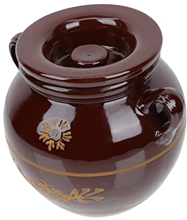 Happyyami Keramik Ölflasche Keramik Ölbehälter Lebensmittel-vorratsdose -gurkendose Staubdichter Deckel Hochwertige Verarbeitung Vielseitig Einsetzbar Für Gurken Trockenfrüchte Honig