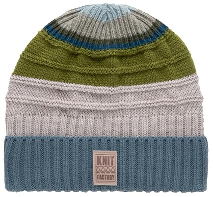 KNIT FACTORY - Dali Mütze - Strickmütze für Damen und Herren - Beanie - Wintermütze mit Wolle - Mehrfarbig - Hochwertige Qualität