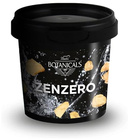 Botaniche Gin: Zenzero 40g - Aroma fresco e speziato con note agrumate - Gusto piccante e leggermente dolce - Perfetto con gin, rum, vodka, lime e menta