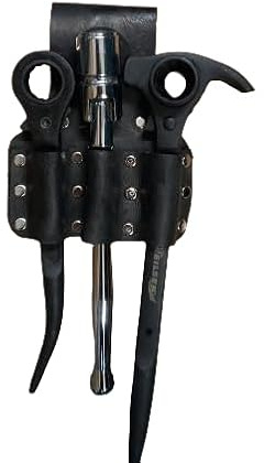 Hammerex Black leather Triple scaffold tool holder (074)