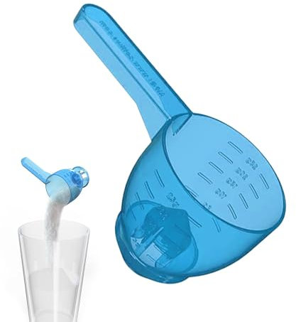 Measuring Scoop, Funnel Scoop for Powder, Convenient Measuring Spoon, Measuring Cups & Spoons with Measurement Scales, Multipurpose Funnel Scoop for Powder Detergent Coffee Spices Pet Food