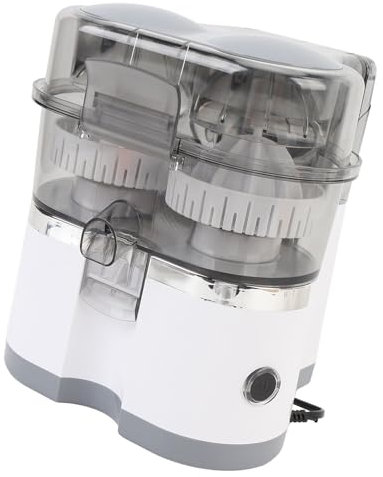 Exprimidor Eléctrico de Cítricos de Doble Cabezal, Exprimidor de Limón Portátil, Extractor Eléctrico de Extracción de Múltiples Frutas para Naranja, Limón, Kiwi, Uva y Pomelo