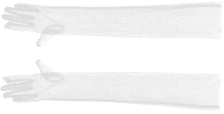 BESTYASH Elegante Lange Tüllhandschuhe Für Damen Atmungsaktive Fingerhandschuhe Für Hochzeiten Teepartys Und Formelle Anlässe Stilvoll Und Komfortabel Für Besondere Events