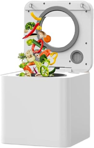 XEEAOFE Macchina per Il Compostaggio Inodore/A Basso Rumore, Trasforma Gli Scarti Alimentari in Fertilizzante, Macchina per Il Compostaggio per Il Piano di Lavoro Dell'Appartamento,110V