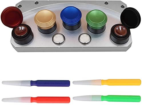 Uhrenöler-Becherständer + 4 x Ölstift-Stift, Uhrmacher-Reparaturwerkzeug zur Uhrenölschmierung