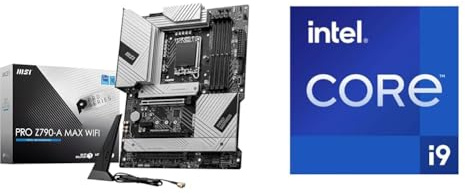 MSI Pro Z790-A MAX WiFi Placa Base + Intel Core i9-14900KF procesador para Equipos de sobremesa 24 Cores