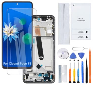 H&LYCYJ Pantalla LCD de repuesto para Xiaomi Poco F3 TFT M2012K11AG (negro con marco)