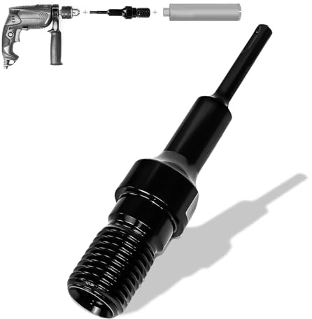 Huucozn Adaptateur SDS-Plus à 1-1-/4-7unc en Acier Adaptateur SDS Plus pour Carotteuse Adaptateur 1 1/4 UNC vers SDS