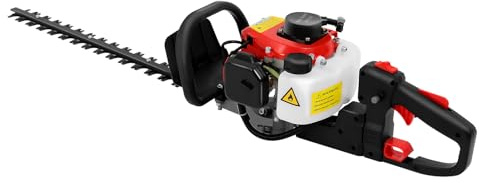 KiwiHood 22 Petrol Hedge Trimmer Professional 0.90HP Double-Edged Cutter with 180° Rotating Handles, 22.5cc 2-Stroke Hedge Cutter for Parks, Highways and Formal Gardens in Landscapes