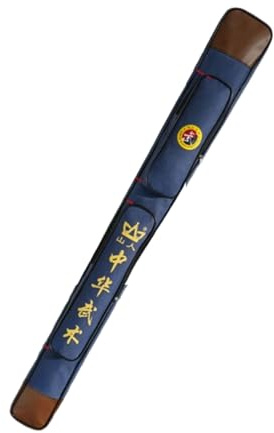 Fäktningsväska, Tai Chi-svärdsbärväska Flerfärgad Enkel- och Dubbelskiktad 110 cm Axelväska(Blue,Single layer single zipper)