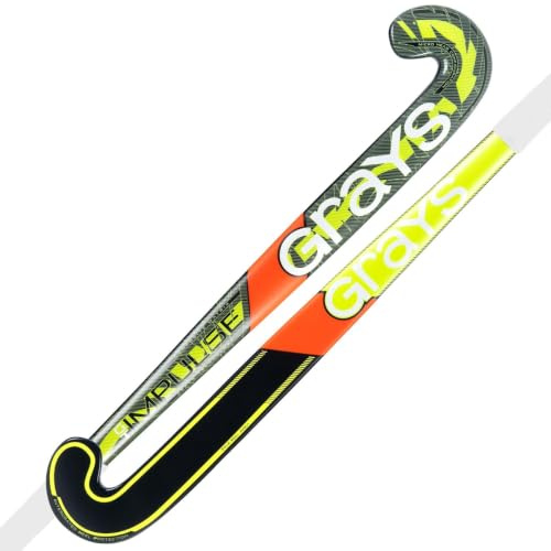 GRAYS Impulse GT Crosse de hockey en bois pour senior Jaune/noir 92,7 cm