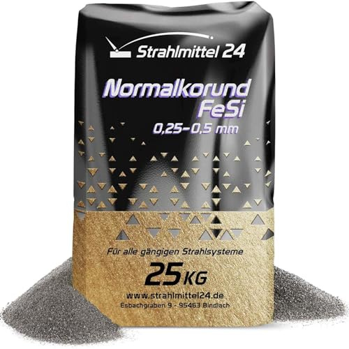 25 KG Normalkorund FeSi 0,25-0,50 mm Strahlmittel