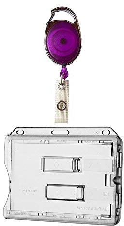 1x Ausweisset Ausweisjojo Jojo Zipper Kartenhülle 2 Karten TRANSPARENTE Ausschieber Kartenhalter Ausweishülle