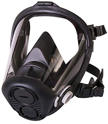 Honeywell North RU6500 Series Full Face Respirator with 5-Point Head Strap, Large (RU65001L)