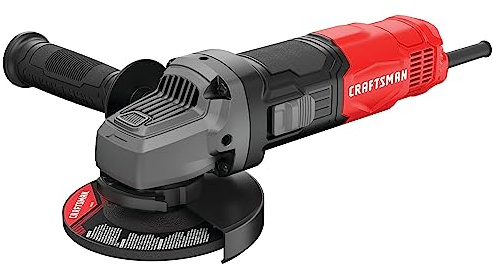 CRAFTSMAN Small Angle Grinder Tool 4-1/2 inch, 6 Amp, 12,000 RPM, Corded (CMEG100)