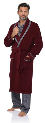Revise RE-400 Men's dressing gown - Warm and cosy - 80% Cotton