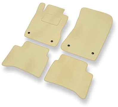 Mossa Fußmatten passend für Mercedes E Klasse W211 (2002-2009) 4 STK. beige | Kombi, Limousine