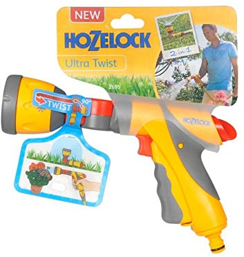 Hozelock Ultra Twist Irrigation Gun, Yellow, Grey, Orange, One size