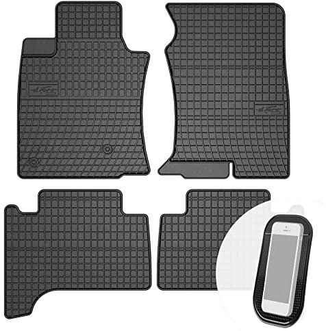 Moto-Moltico - Alfombrillas de goma para coche, 4 piezas, aptas para Toyota Land Cruiser 150 J15 120 J12 a partir de 2002