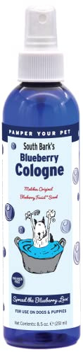 Showseason Animal Products South Bark's Original Blueberry Dog Cologne 8.5 oz. | Dog Perfume Long Lasting | Deodorizing Spray | Same Scent As The Famous Blueberry Facial®