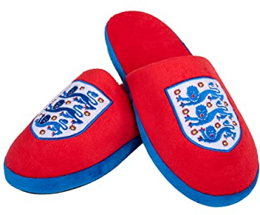 FOCO World Cup Euros Football England Fan Comfy Slide Slippers Mens Size 8/9