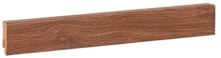KGM Sockelleiste Modern MDF Laminat Fußleiste - Eiche dunkel foliert (16x40mm)