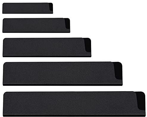 5-Piece Universal Knife Edge Guards, Non-BPA Knife Sheath, Waterproof Abrasion Resistant Felt Lined Knife Cover Sleeves Knife Protectors, Gentle on Your Blades (5pcs)