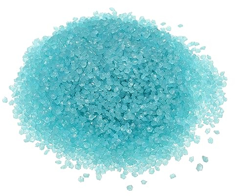 sourcing map 10000pcs Glow Rocks 3-5mm Glow Pebbles Decoration in the Dark Luminous Stones Decor DIY Decorative Blue for Garden, Potted Plant, Fish Tank