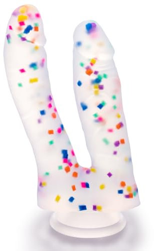 Doppeldildos Analdildos Mit Penisen - Anal und Vagina 17,78 CM realistische Penisnachbildung Anus Dilator G-Punkt Stimulator Sexspielzeug für Frauen Männer Paare Prostata Massager doppelte Anregung