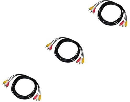Gatuida 3pcs to Extension Cable Male to Female Jack Splitter Stereo Audio Video Adapter