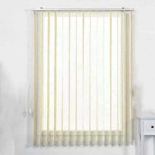 X1NGFU Lamellenvorhang nach Maß,Vertikal Lamellen Vertikaljalousie,lichtdurchlässig Lamellen Vertikallamellen Schiebegardine,für Wohnzimmer Büro,Anpassbare Farben,Breite×Höhe (130cm x 120cm)