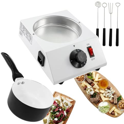 WOTZOV Pentola elettrica da 40 W per Uso Commerciale, scalda Cioccolato, Macchina per temperare Il Cioccolato Professionale, pentole elettriche per fonduta di Cioccolato, Burro, Formaggi