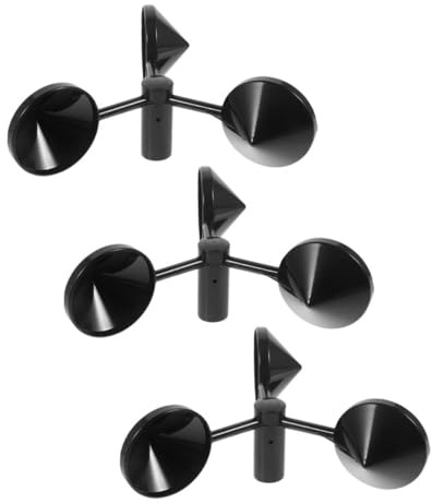 BESPORTBLE 3pcs Cup Anemometer for Wind Speed Measurement Portable Air Velocity Wind Outdoor for Hunting and Meteorological Use