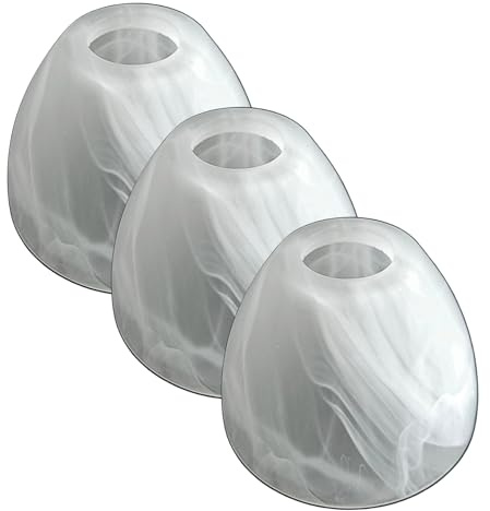 3 Stück Lampenschirm E14 Daytona Ersatzglas Leuchtenschirm Ersatzschirm Lampenglas für Pendellampe Tischlampe Fluter Lampe Glasschirm konisch (3x Daytona E14)