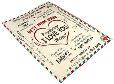 Genérico Manta para Mamá | Manta Regalo para El Día De La Madre - para Sofá Cama Dormitorio Sala de Estar Viaje Camping y Picnic