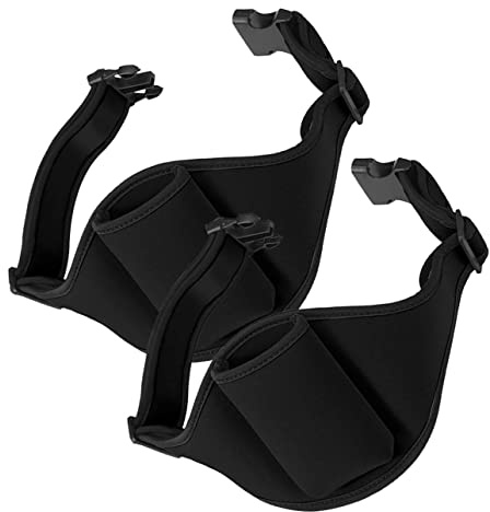 Mikinona 2 Stück-Pack Sportmikrofontasche aus Neopren mit Verstellbarem Gürtel Stilvolle Mikrofon Aufbewahrungstasche zum Sicheren Halten des Geräts Beim Training