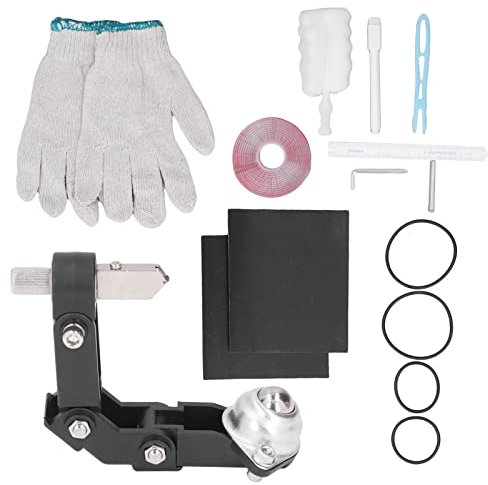 Glass Bottle Cutter Complete Kit, Tungsten Carbide Wheel Tool, 17 Piece Set with Safety Accessories for Wine Bottles, Jars