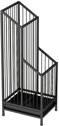 Metal Umbrella Stand,Freestanding Umbrella Holder with Removable Drip Tray | Holds 6 Stick & 4 Folding Umbrellas,Rust-Proof Umbrella Bucket Bin,for Entryway,Home Porch,Office,Hallway,Black,25* 62cm