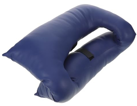 ERINGOGO Cojín Elevador Acolchado para Asiento de Inodoro 41x41 Cm de Piel Sintética Azul, Asiento Ergonómico Antideslizante para Personas Mayores, Ayuda para Baño y Movilidad