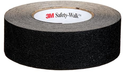 3M Safety-Walk Slip Resistant General Purpose Tape 610, Black, 51 mm x 18.3 m | pack of 2 | for light to heavy shoe-traffic areas