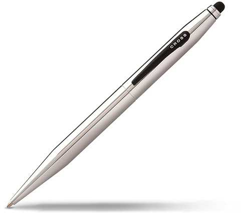 Cross Tech 2 Kugelschreiber (Schreibfarbe: schwarz, mit Stylus inkl. Geschenkbox) Glanz-Chrom