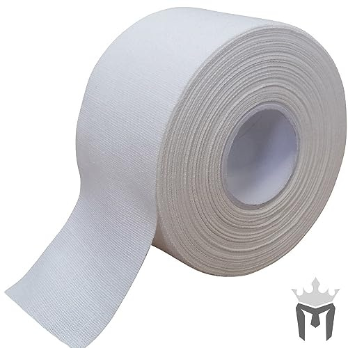Meister Premium Athletiktape für Sport & Medizin 15 Yd x 1,5″ (50% länger) – Weiß – 6 Rollen
