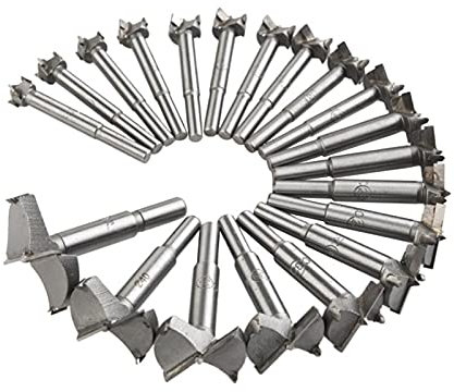 SYJY-SHOP Juego De Brocas Forstner, 20 Piezas De Carburo, Brocas Forstner De 14-50 Mm, Sierra De Agujero for Carpintería, Broca for Bisagra, Broca for Carpintería, Sierra De Agujero Autocentrante