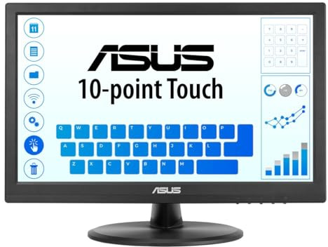 ASUS VT168HR Monitor LED retroilluminato Full HD 1366X768 HDMI da 15,6, nero