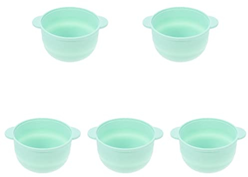FRCOLOR 5pcs Silicone Bowl Hair Removal Wax Melting Pot Wax Pot Waxing Tool Non-stick Baking Bowl