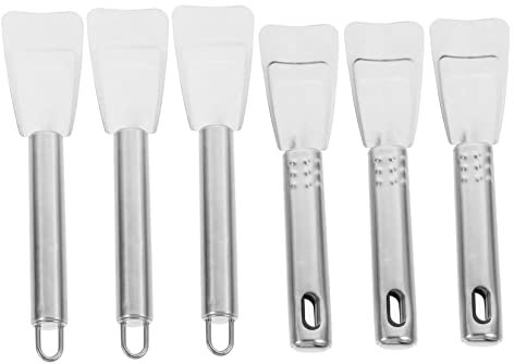 6 Pezzi Pala per Ghiaccio in Acciaio Inossidabile Raschietto per Ghiaccio Automatico Pala per Rimuovere Il Ghiaccio Frigo Bar Frigo Freezer Pala del Congelatore Cappa Aspirante