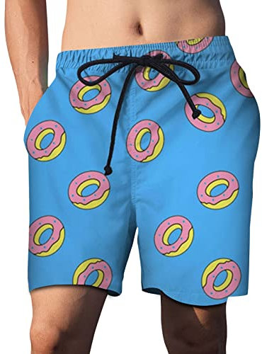Herren Freizeit Strandshorts,Neopren Badehose Herren,Badehose Herren Pink,Kurze Hosen Männer Style,Badehosen Herren,Surfen Strandhose,Badehose Knielang,Shorts Weiss