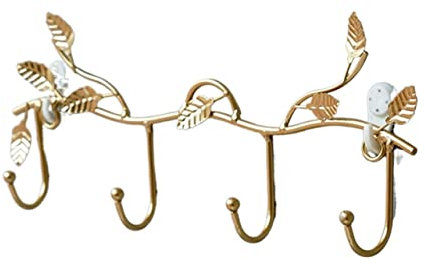 IMYOGI Garderobenhaken Wandgarderobe Wandgarderobe, Metallgarderobe, kreativer Wandhaken, kann zu Hause, im Restaurant, im Geschäft und im Café verwendet Werden Hängegarderobe (Farbe: Gold)