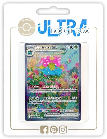 Florizarre ex (Bisaflor ex) 198/165 Geheimer Alternative Pokémon Gallery - Myboost X Écarlate et Violet 3.5-151 Box mit 10 französisch Pokémon-Karten